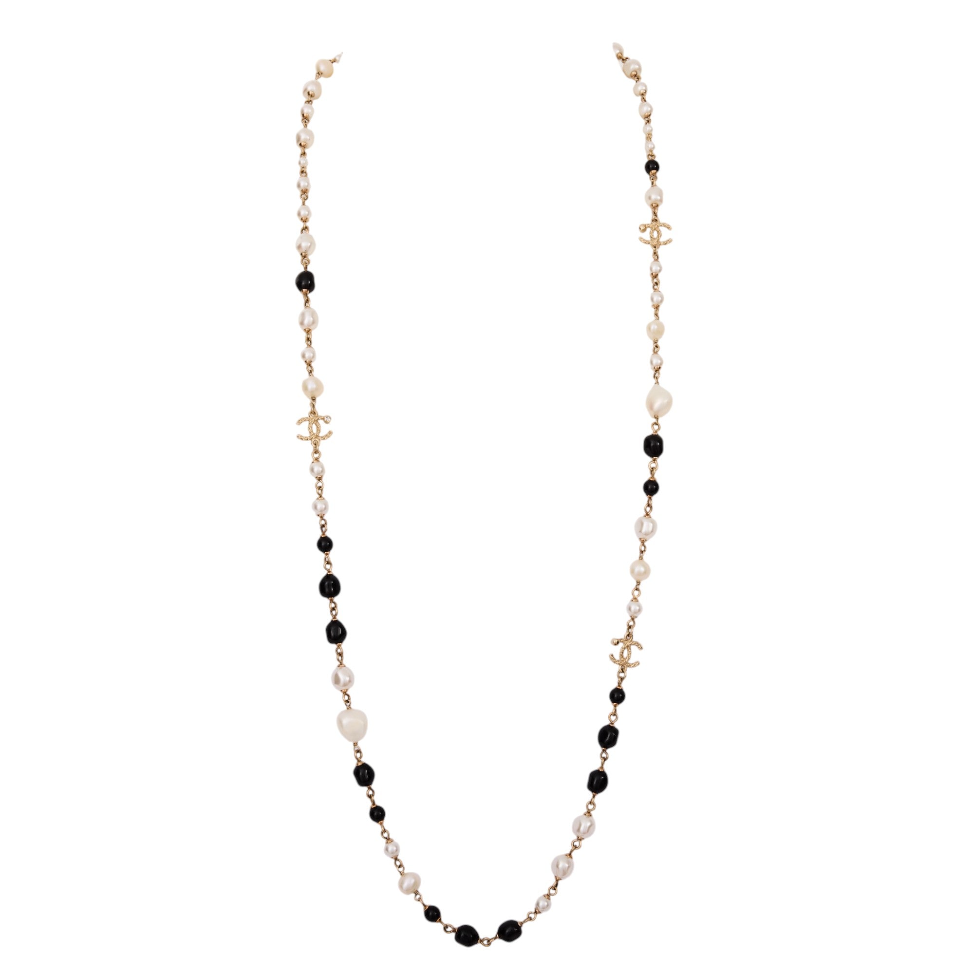 Chanel Pearl CC Necklace