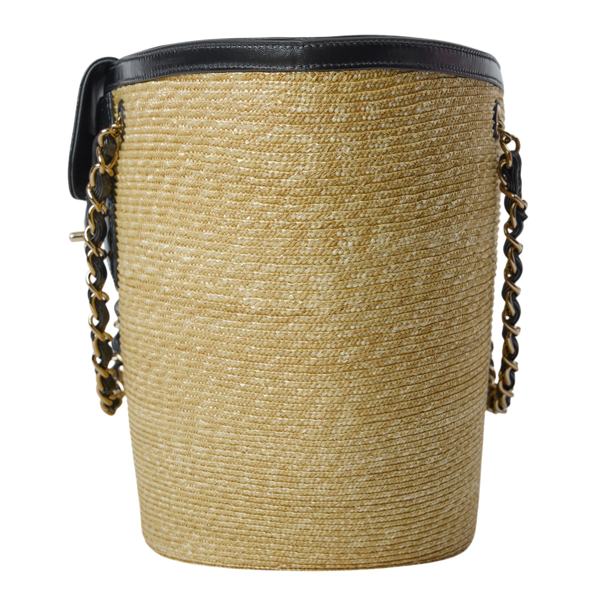 Chanel Raffia Shopping Bag