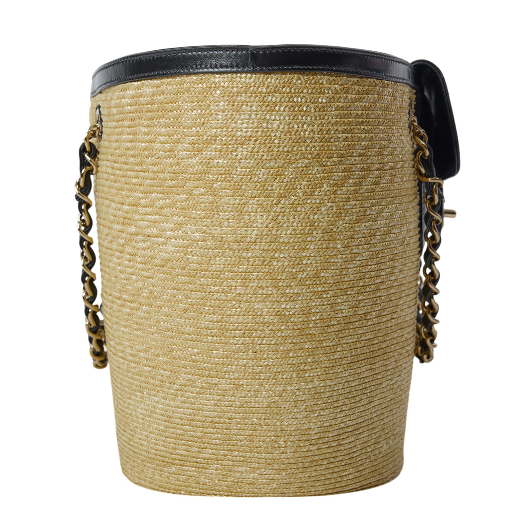 Chanel Raffia Shopping Bag