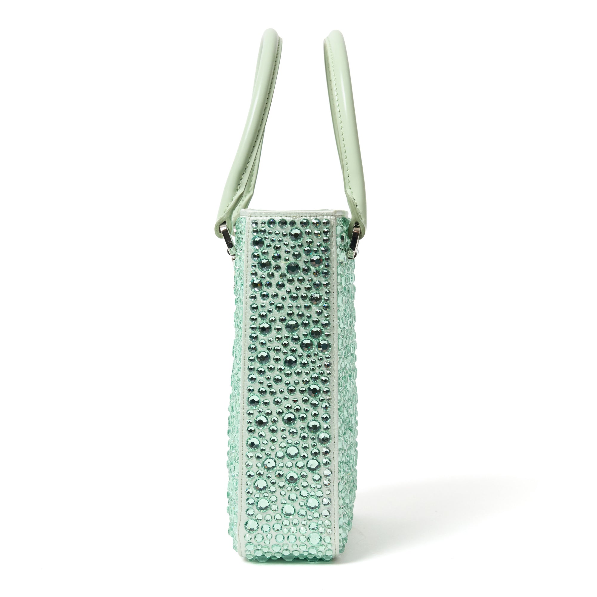 Prada Vertical Satin mini-bag with crystals
