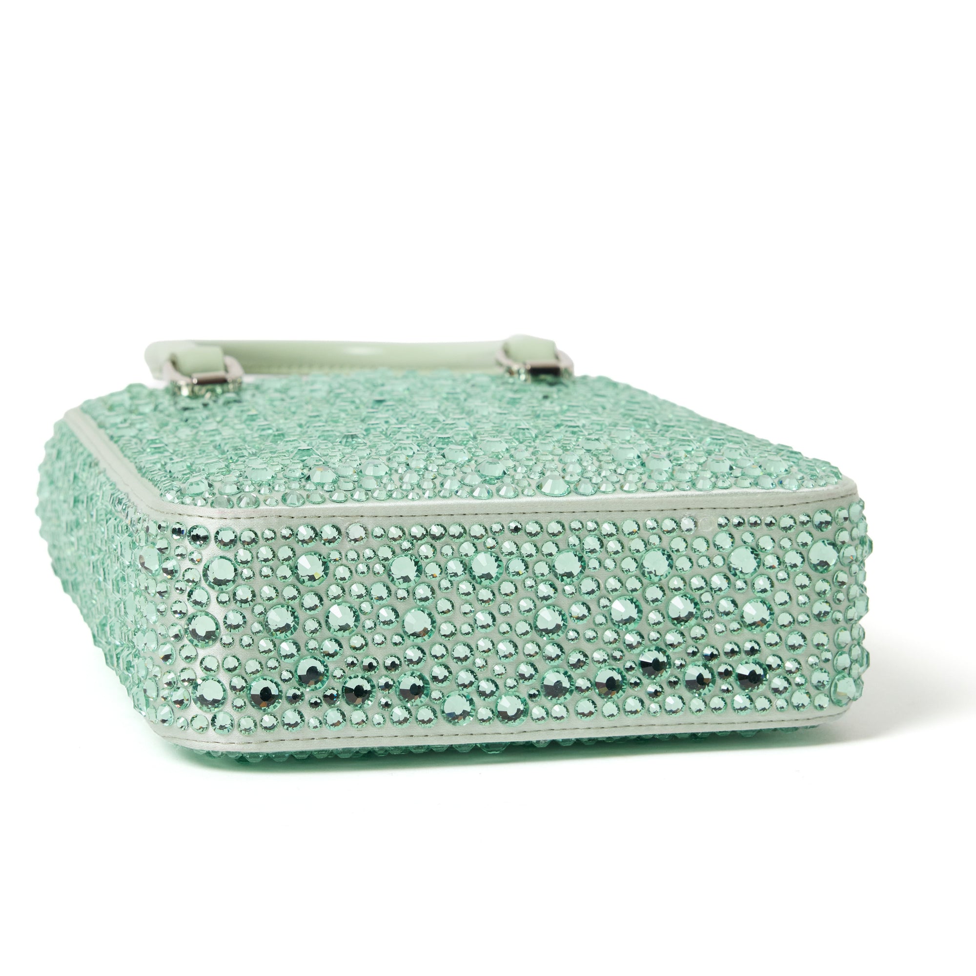 Prada Vertical Satin mini-bag with crystals