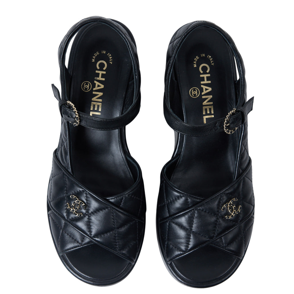 Chanel Platform Sandal Size 8