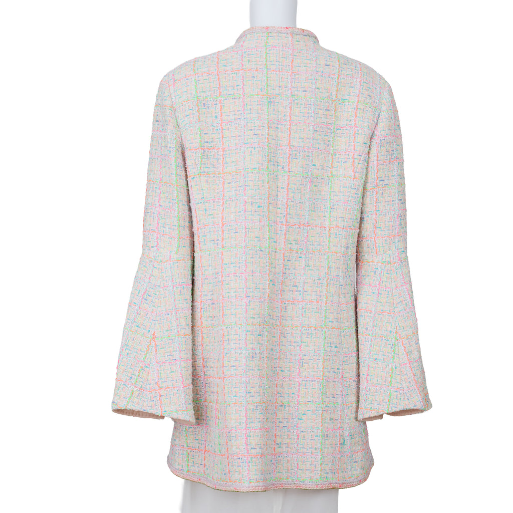 Chanel Multi Tweed Jacket Size 10