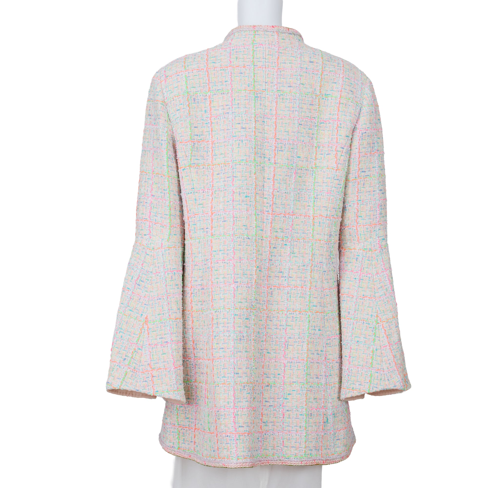 Chanel Multi Tweed Jacket Size 10