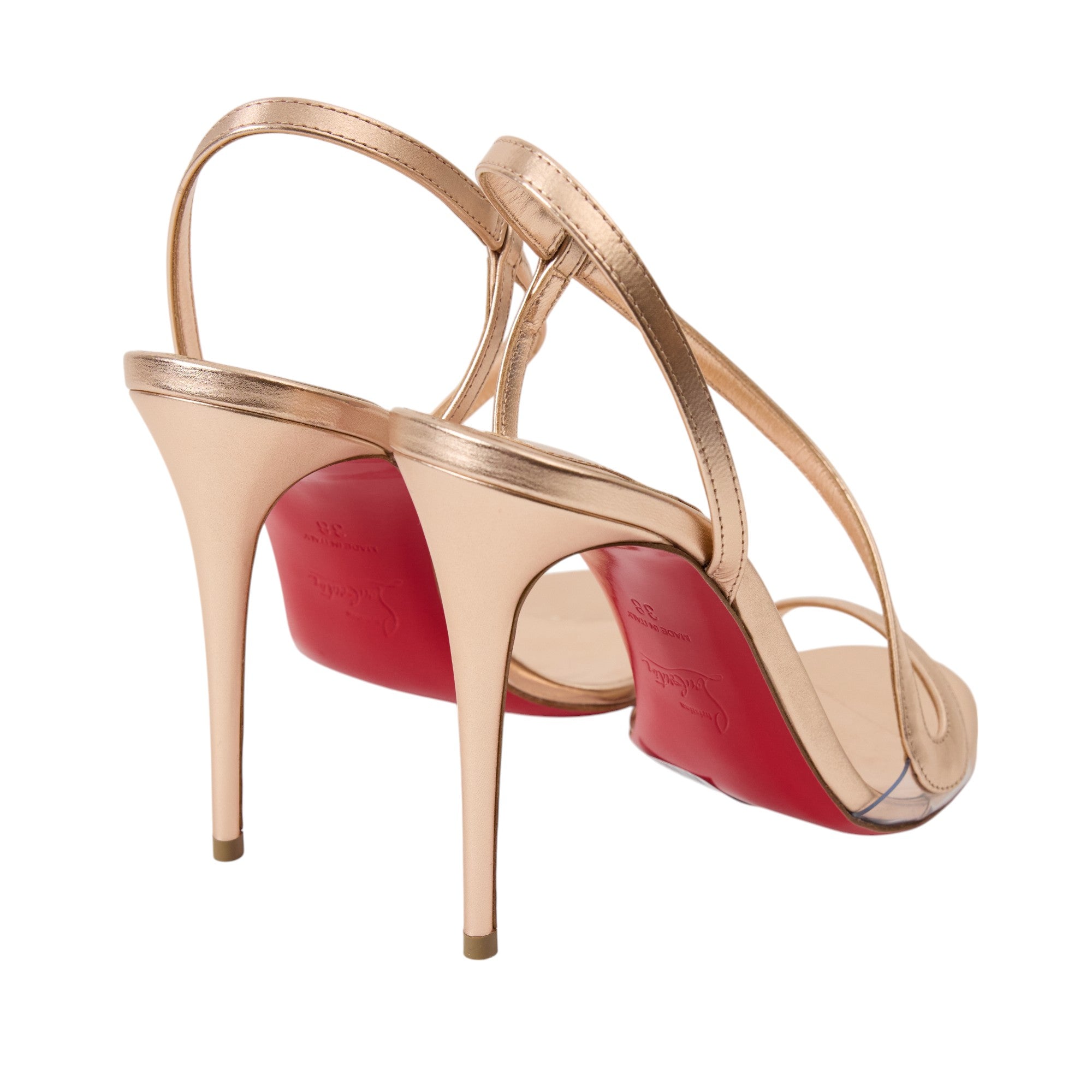Christian Louboutin Kid Laminato Heel Size 8
