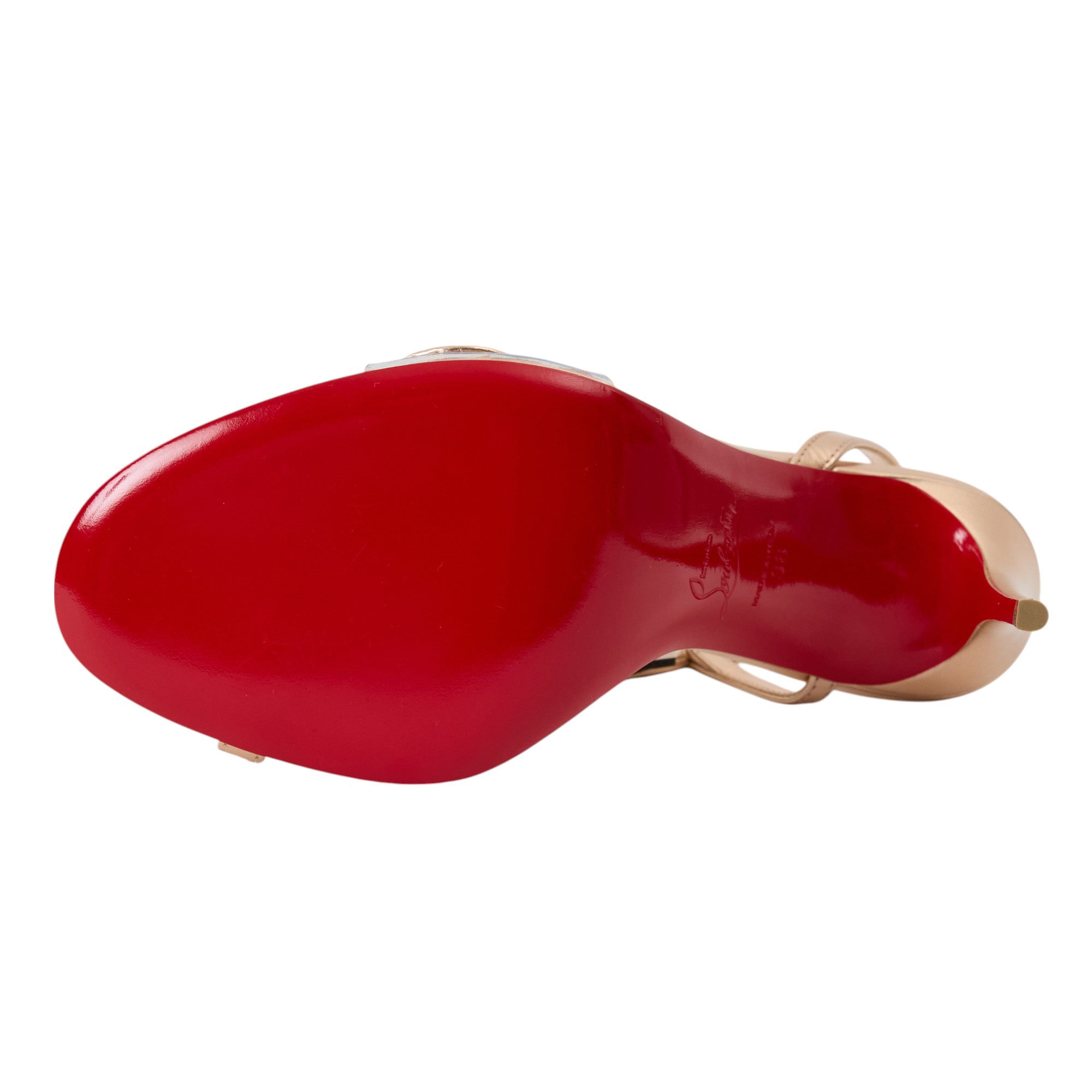 Christian Louboutin Kid Laminato Heel Size 8