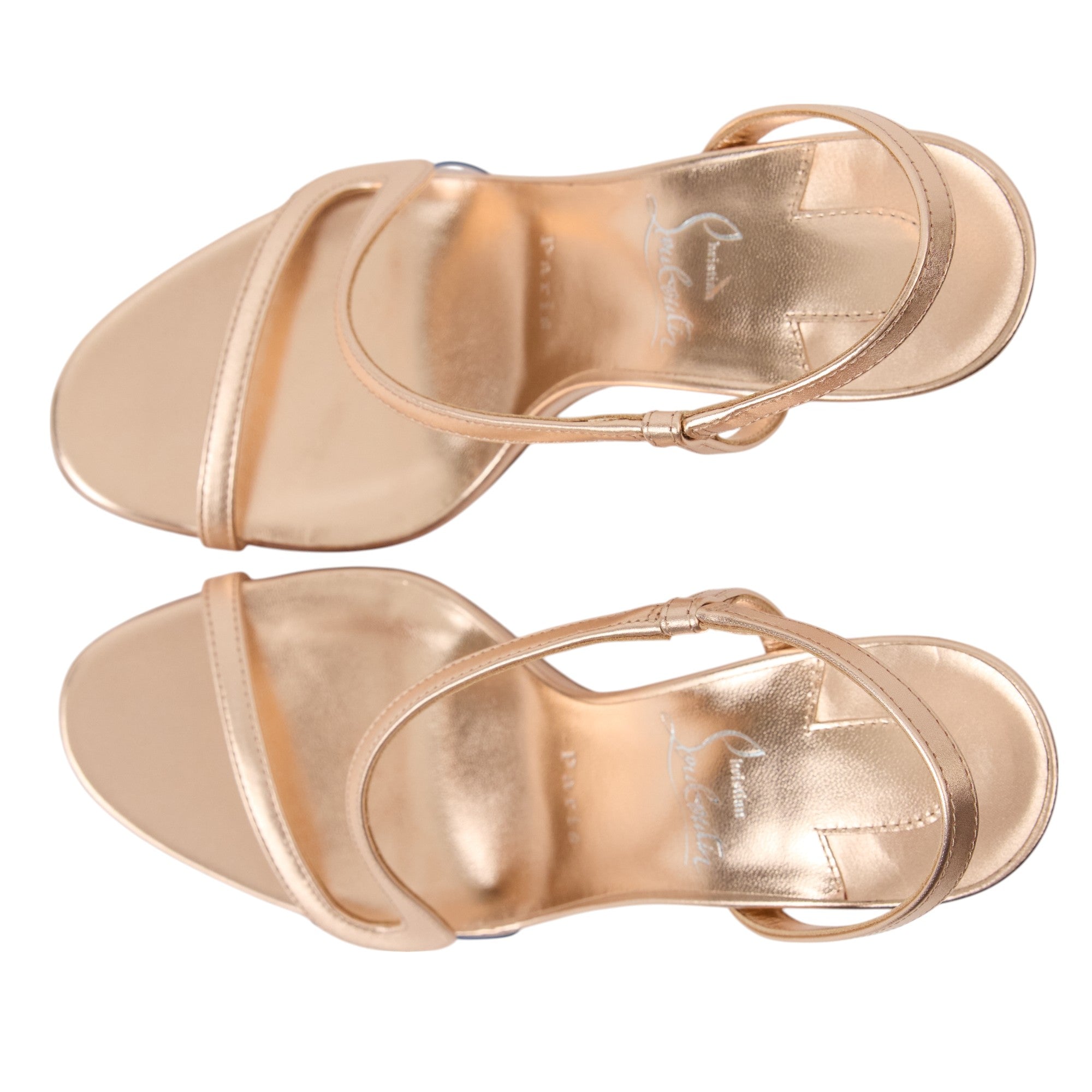Christian Louboutin Kid Laminato Heel Size 8