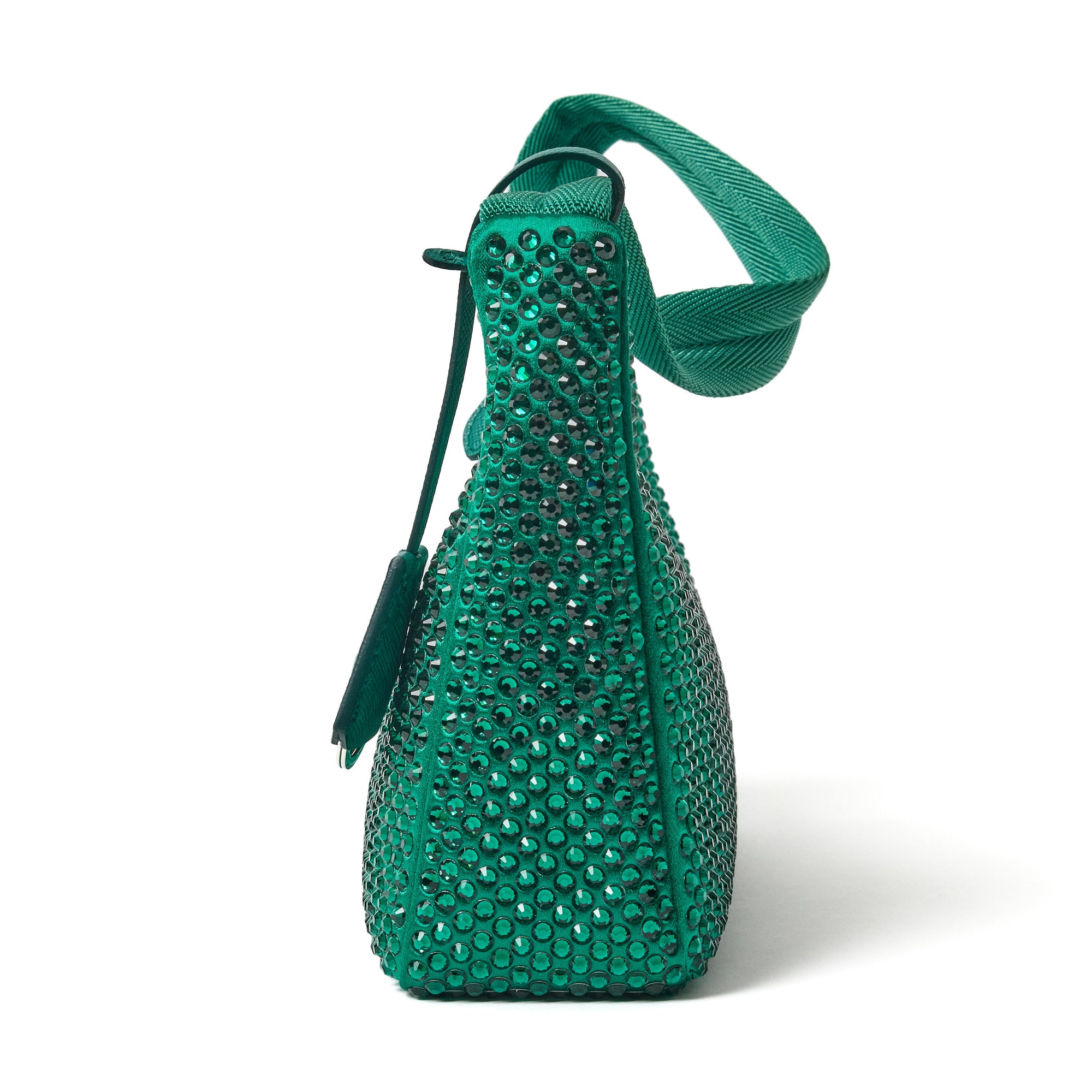 Prada Re-Edition 2000 Satin mini-bag with crystals