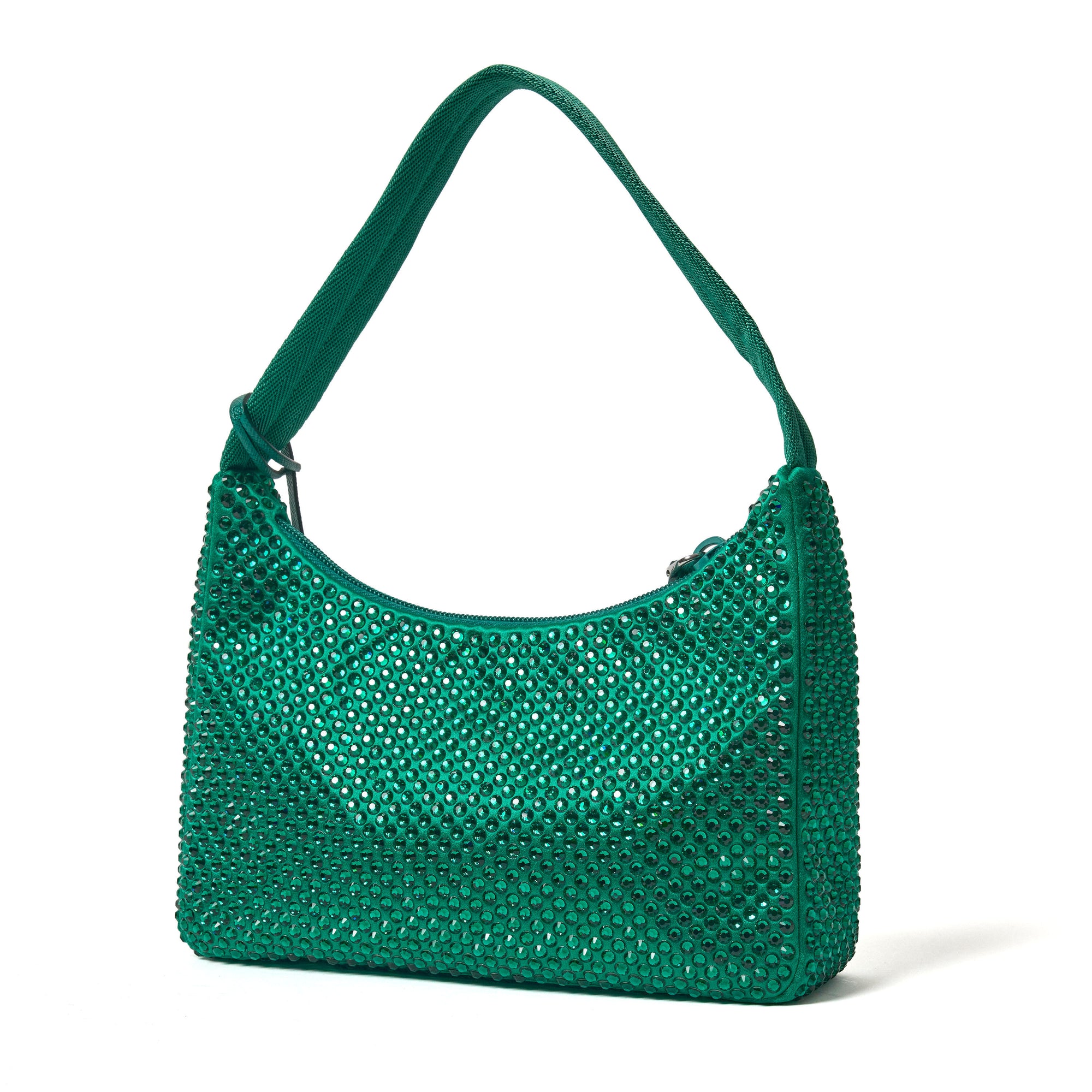 Prada Re-Edition 2000 Satin mini-bag with crystals