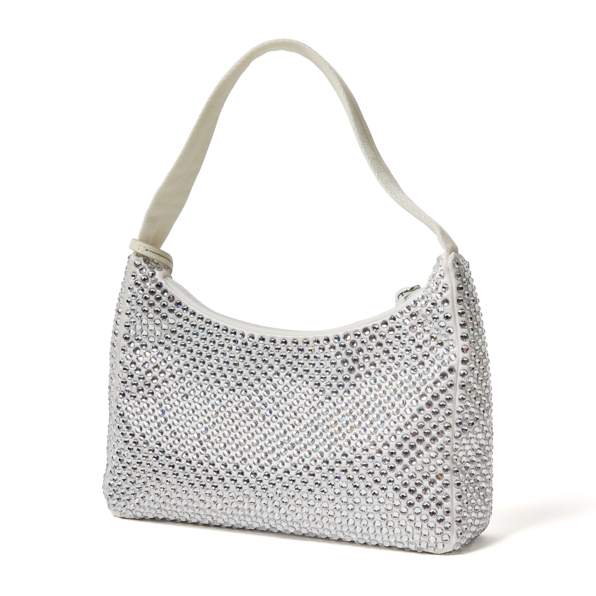 Prada Re-Edition 2000 Satin mini-bag with crystals