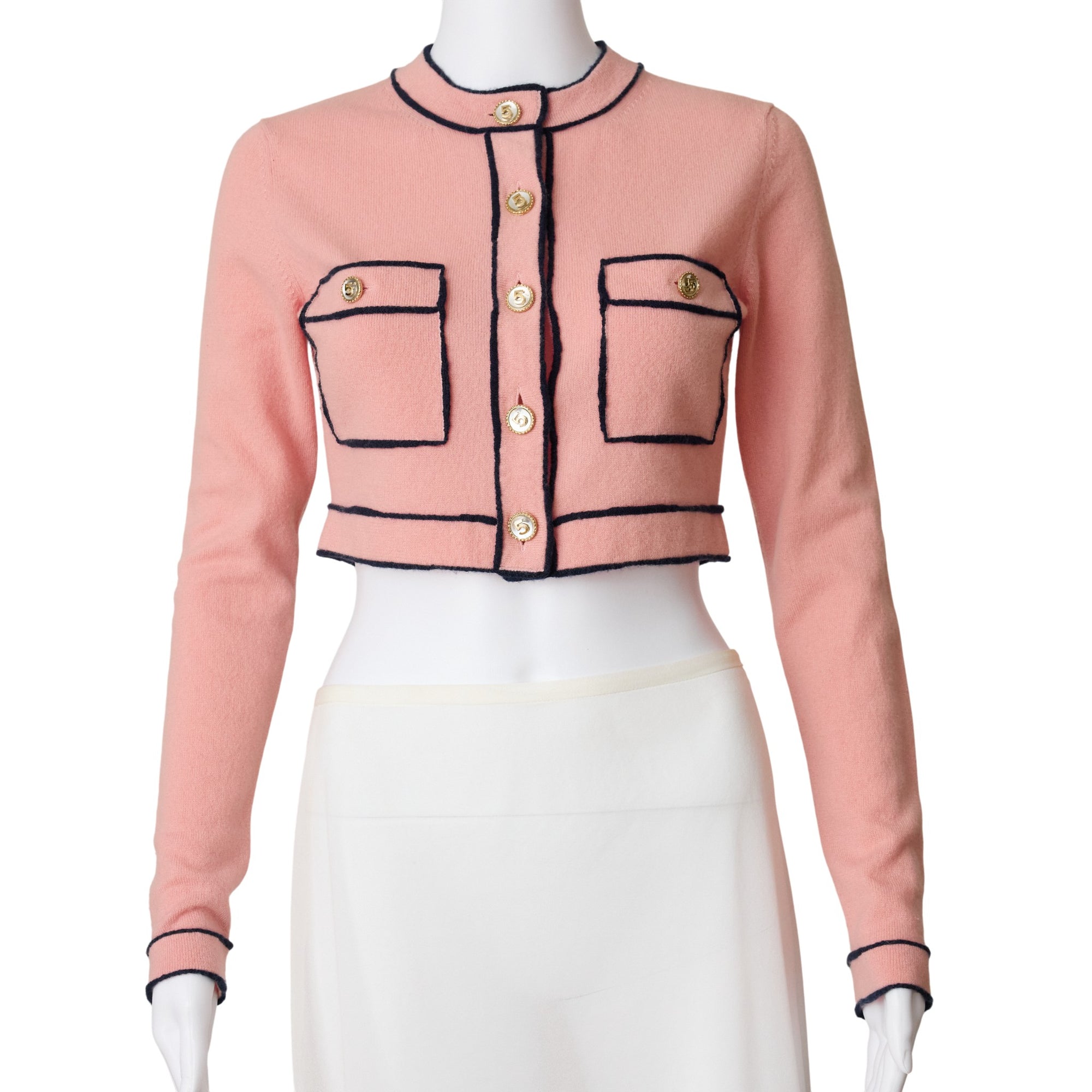 Chanel Cropped Sweater Size 4