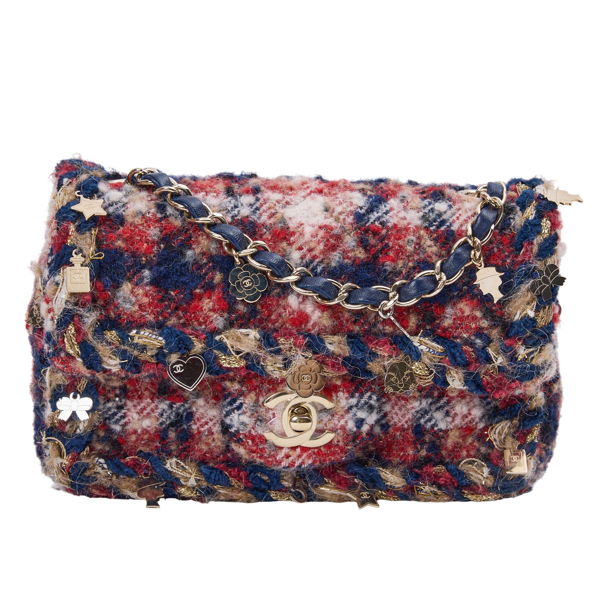 Chanel Tweed Charm Flap