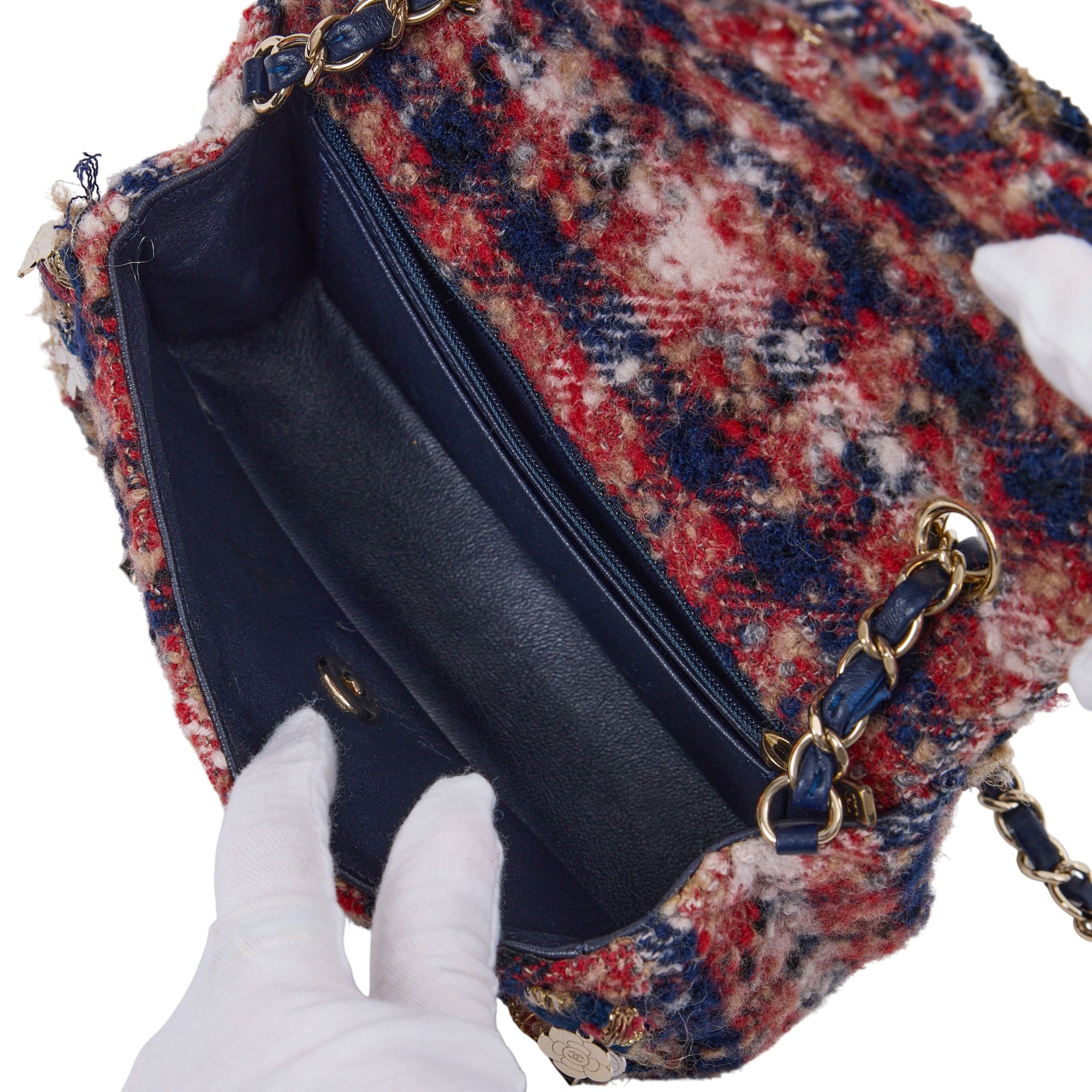 Chanel Tweed Charm Flap