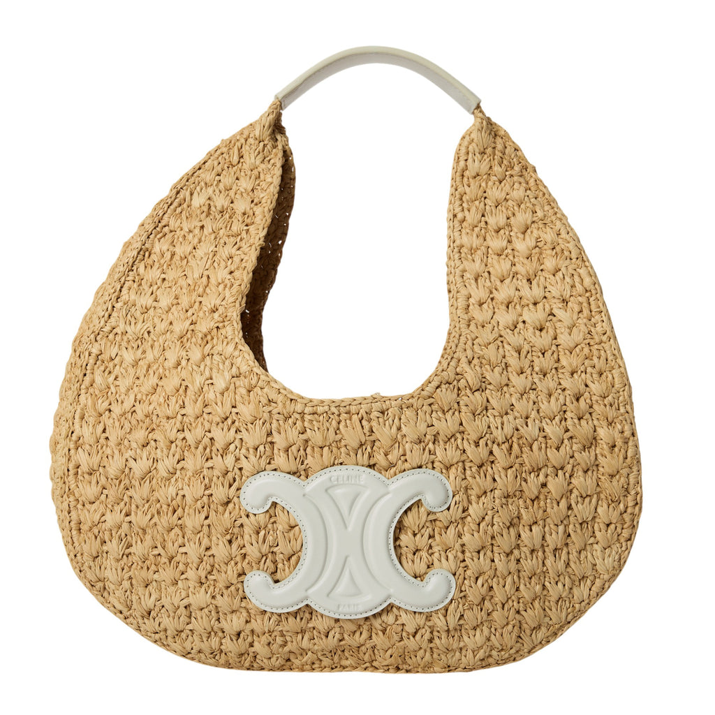 Celine Raffia Shoulder Bag