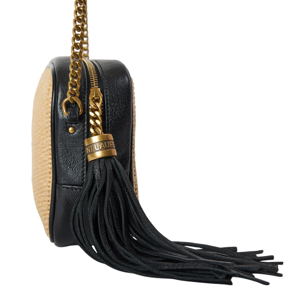 YSL Raffia Camera Bag