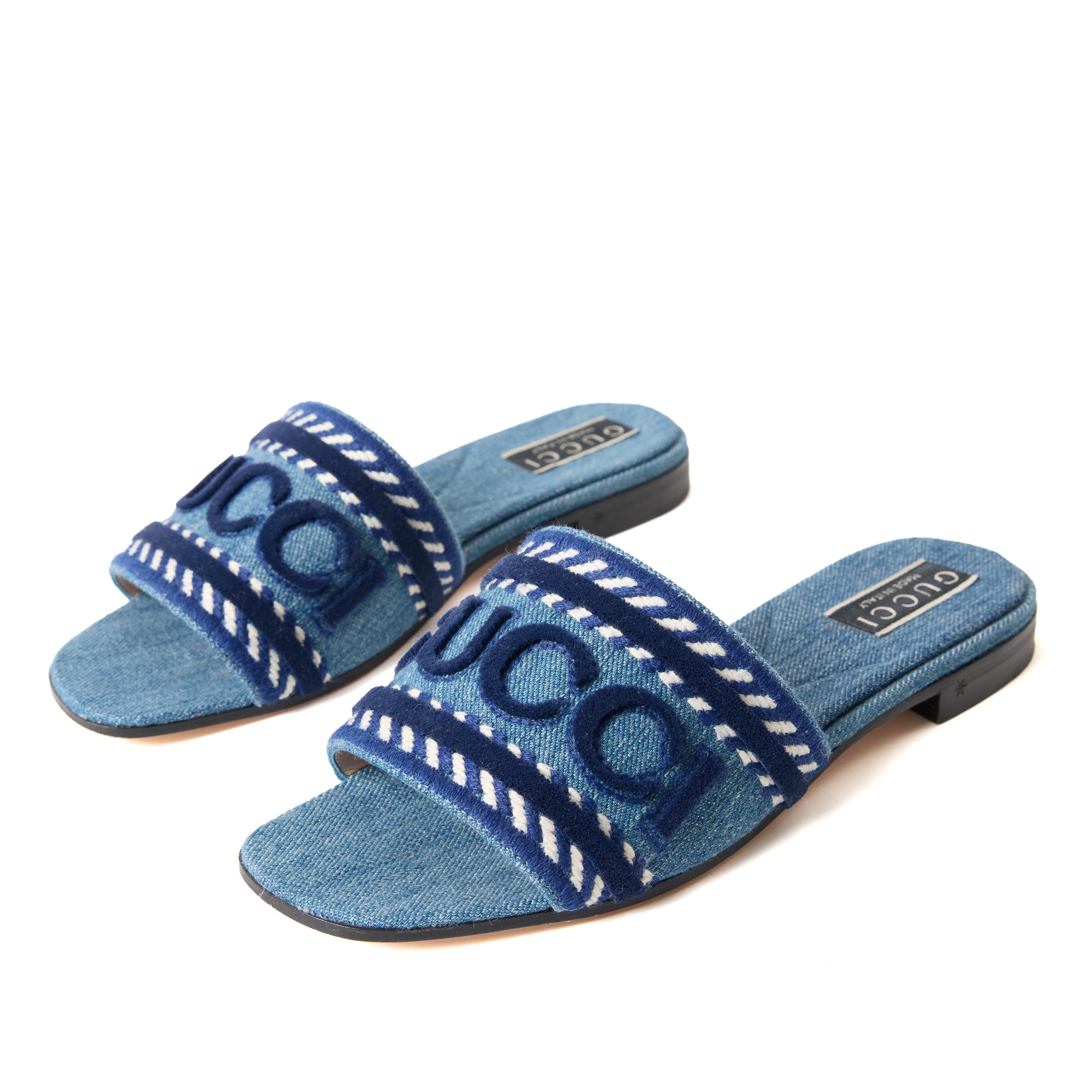 Gucci Denim Slide Size 6