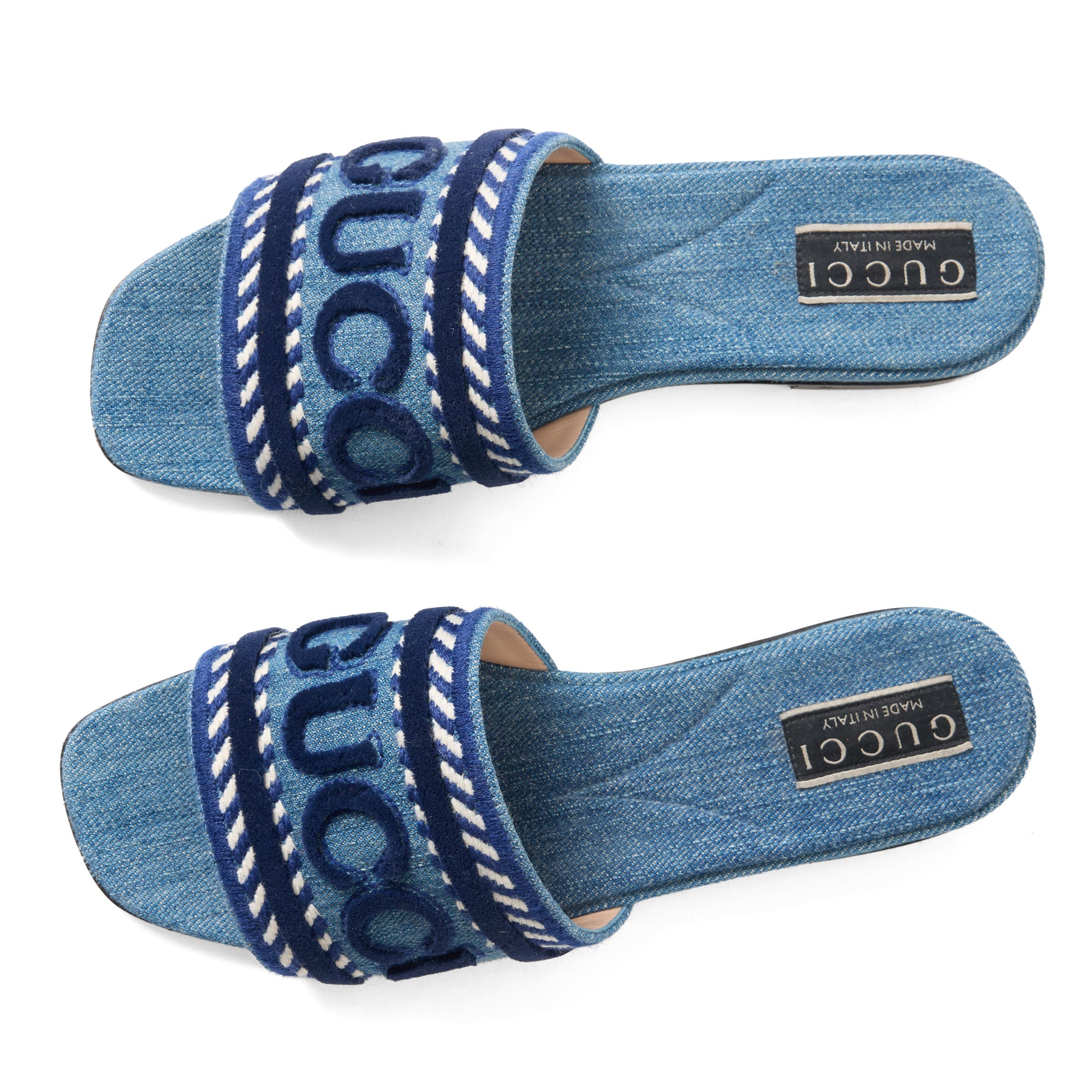 Gucci Denim Slide Size 6