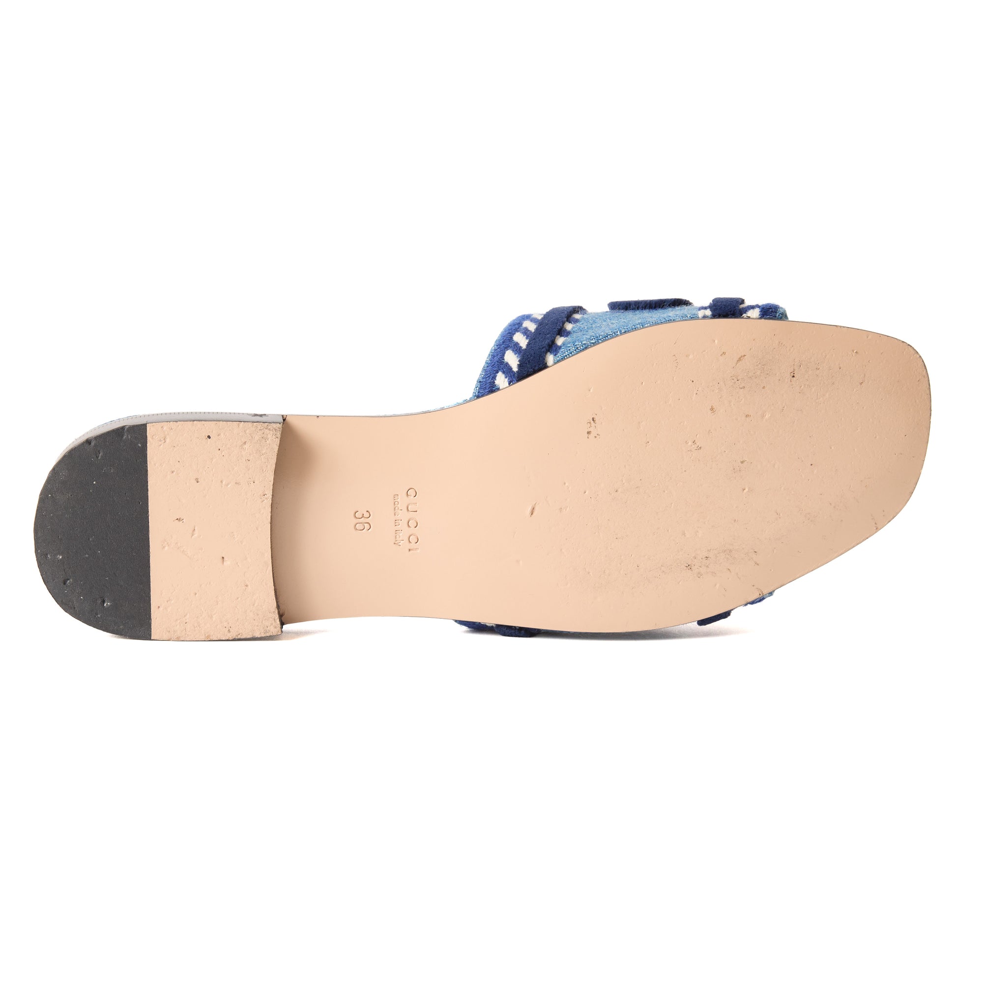 Gucci Denim Slide Size 6