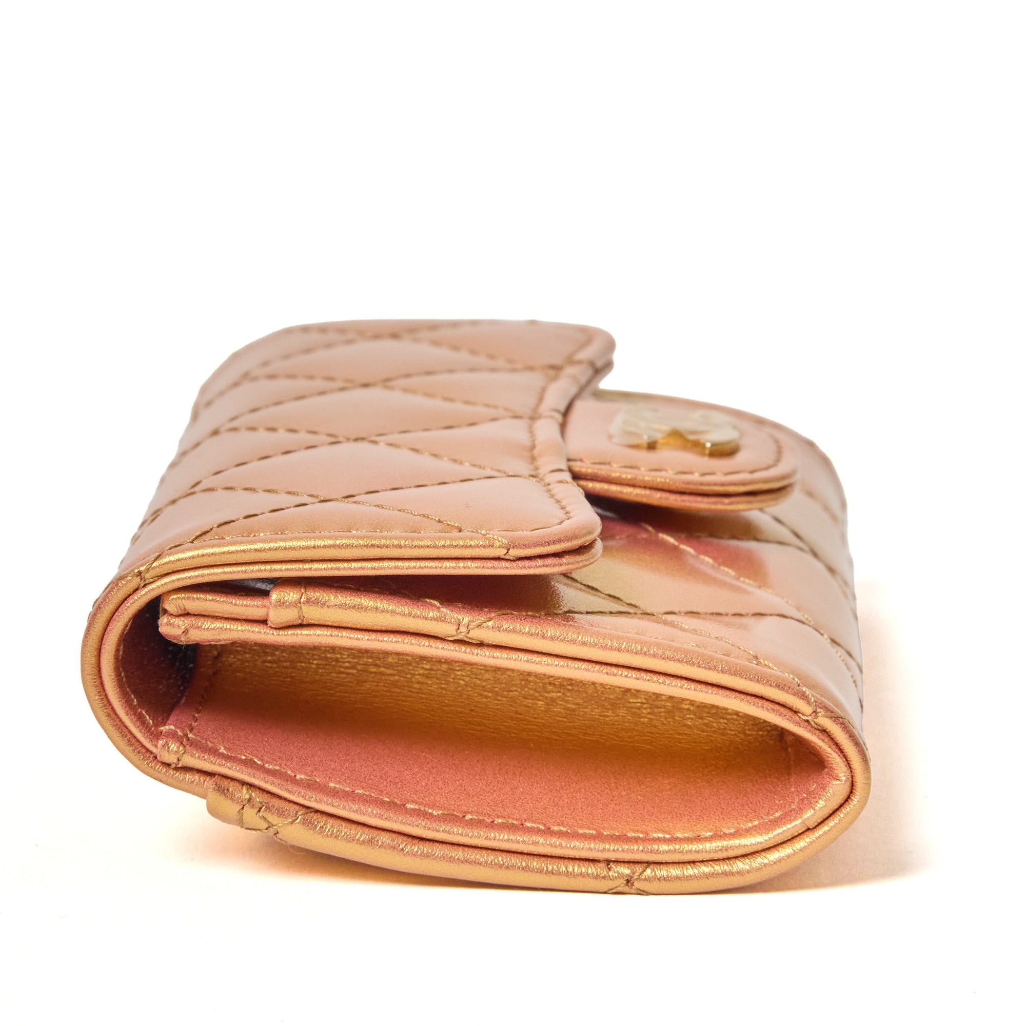 Chanel Card Holder Wallet Gold