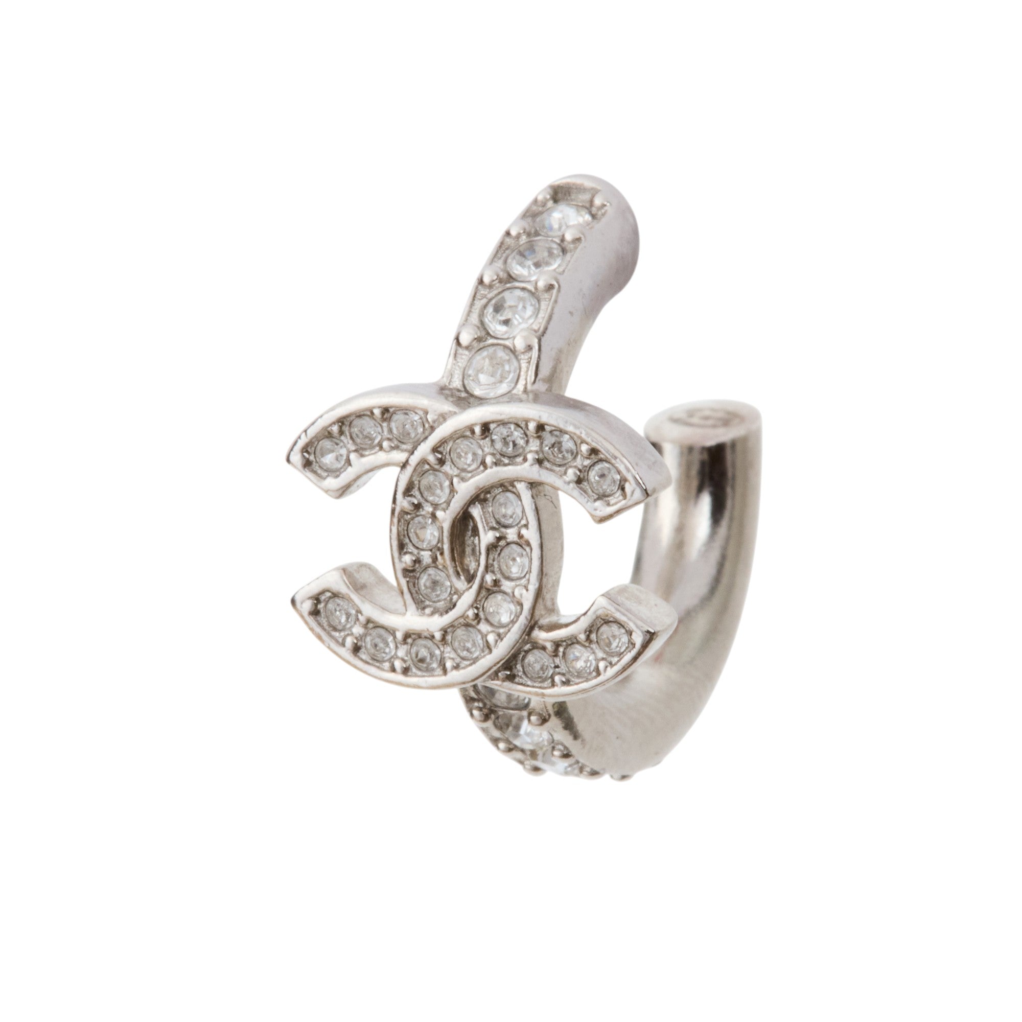 Chanel Crystal CC Hoop
