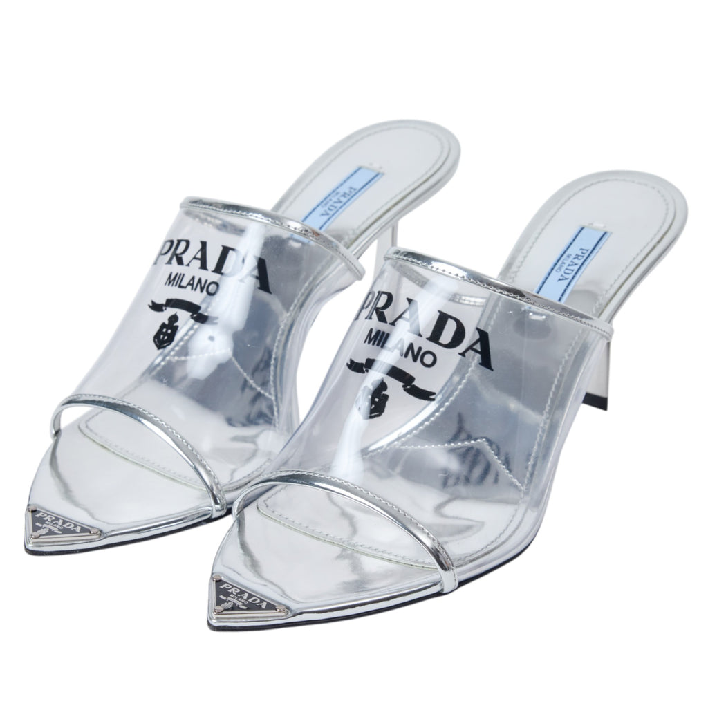 Prada Silver Pump Size 9.5