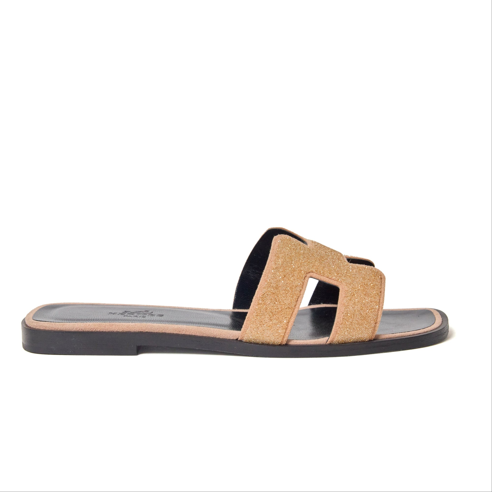 Hermes Crystal Oran Sandal Size 5