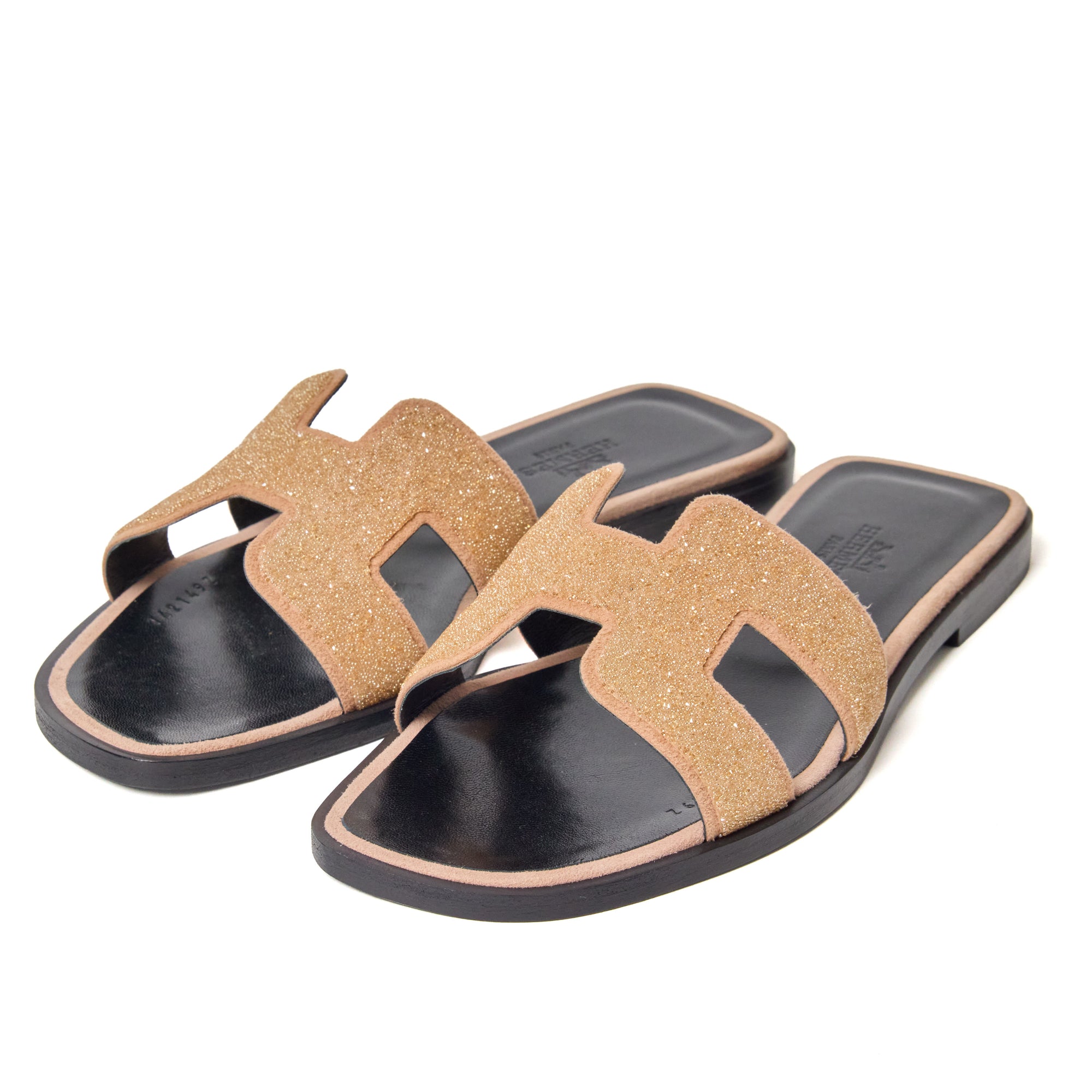 Hermes Crystal Oran Sandal Size 5