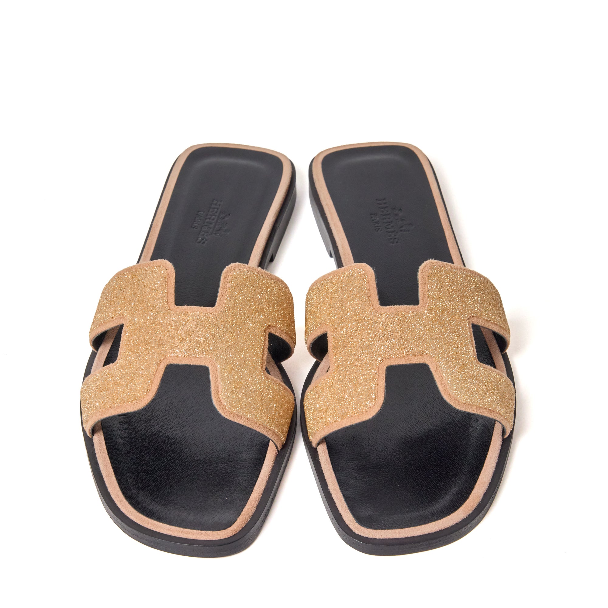 Hermes Crystal Oran Sandal Size 5