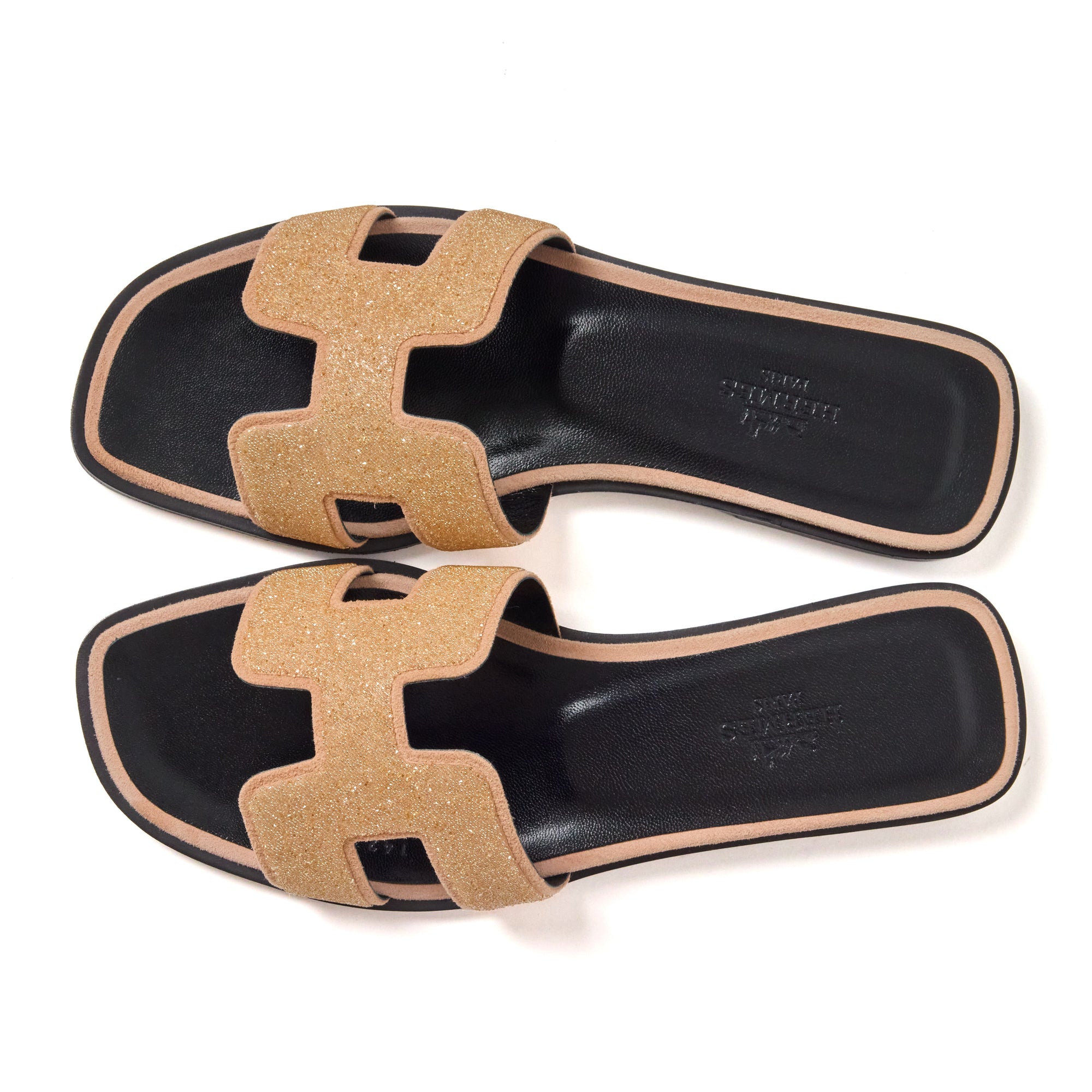Hermes Crystal Oran Sandal Size 5