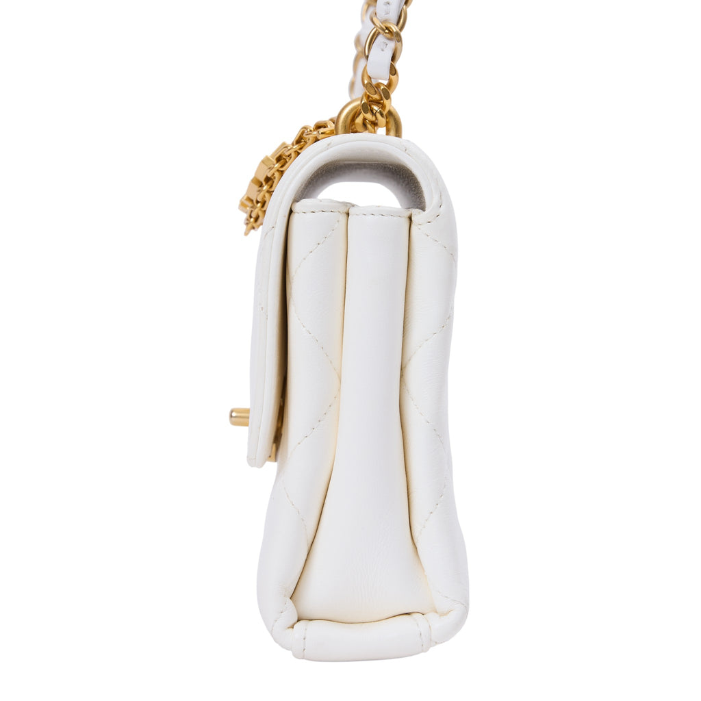 Chanel Quilted Crystal Chain Bag