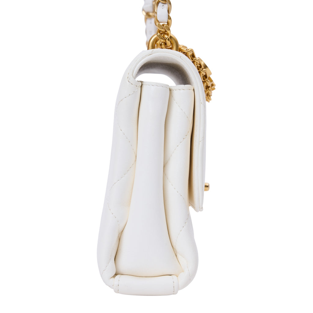 Chanel Quilted Crystal Chain Bag