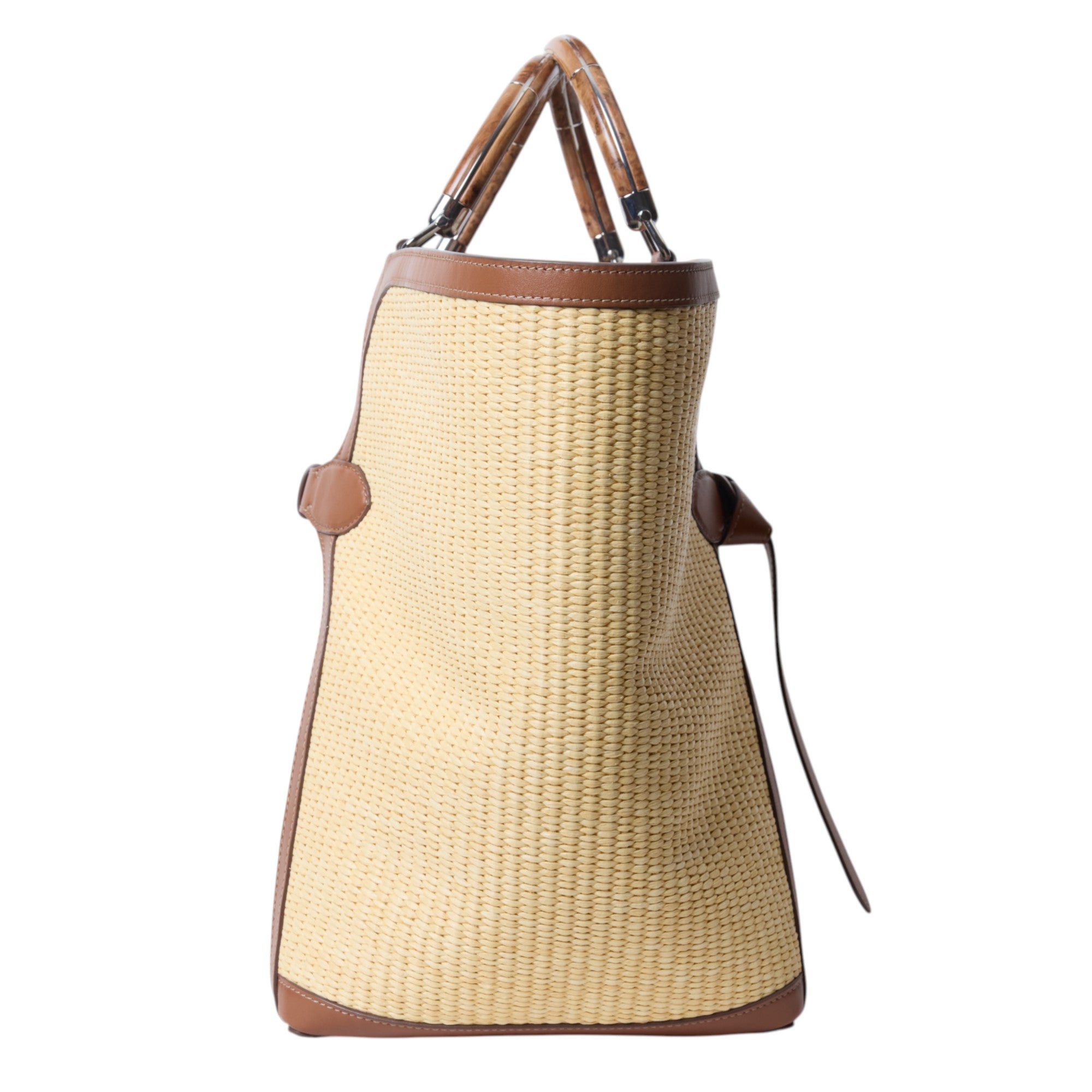 Ralph Lauren The Ralph Braided Large Raffia Tote