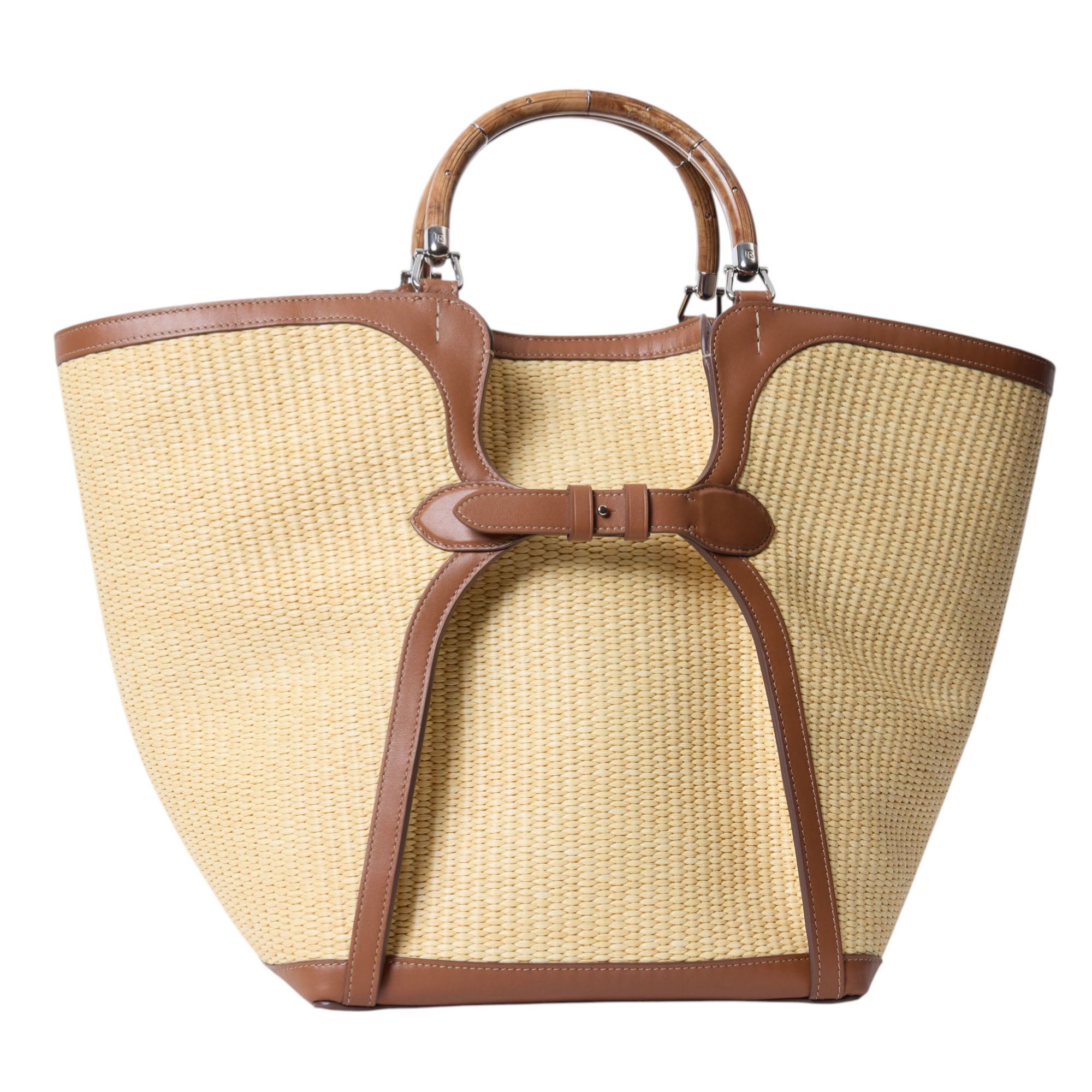 Ralph Lauren The Ralph Braided Large Raffia Tote