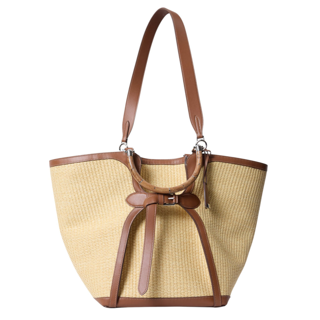 Ralph Lauren The Ralph Braided Large Raffia Tote