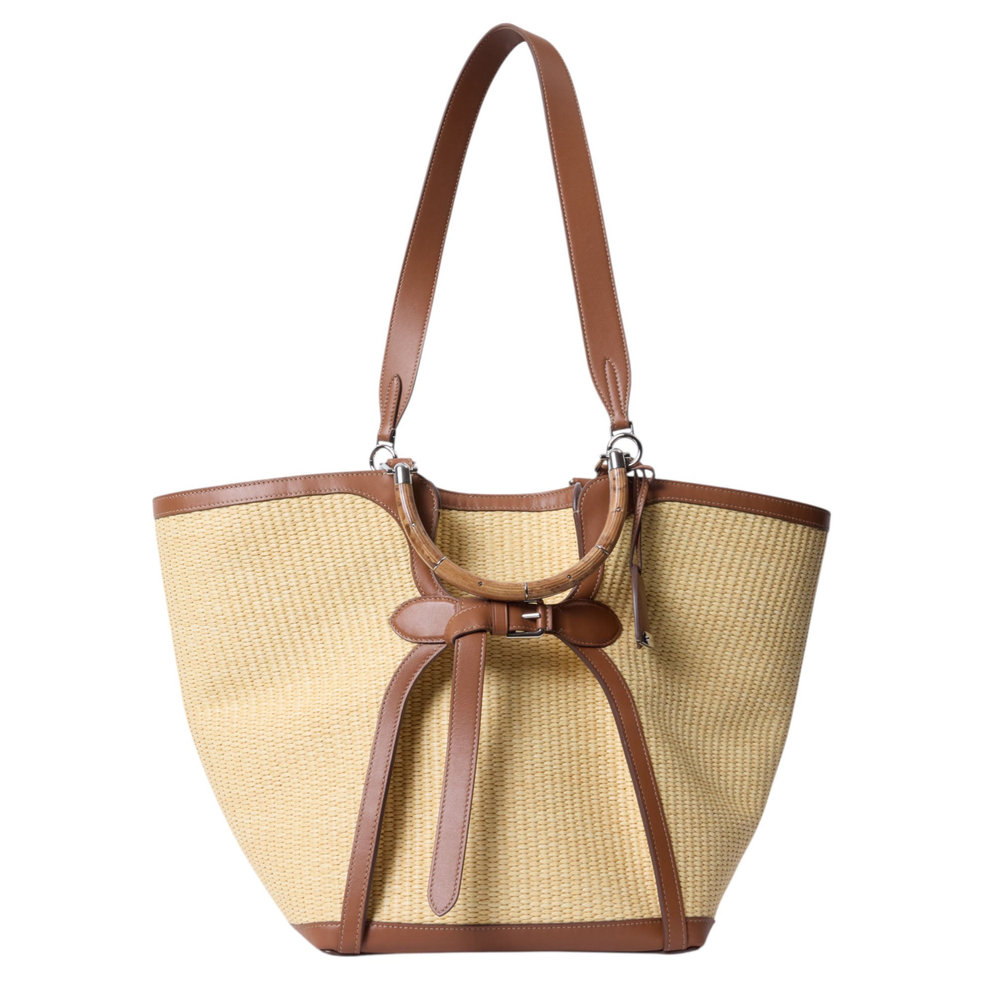 Ralph Lauren The Ralph Braided Large Raffia Tote