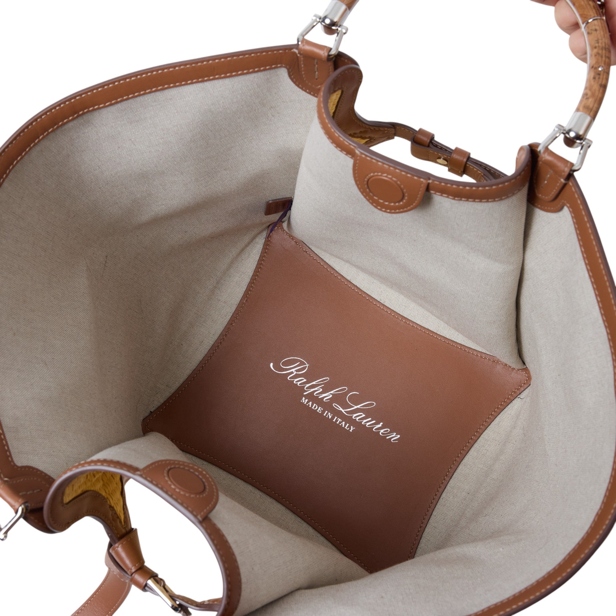Ralph Lauren The Ralph Braided Large Raffia Tote