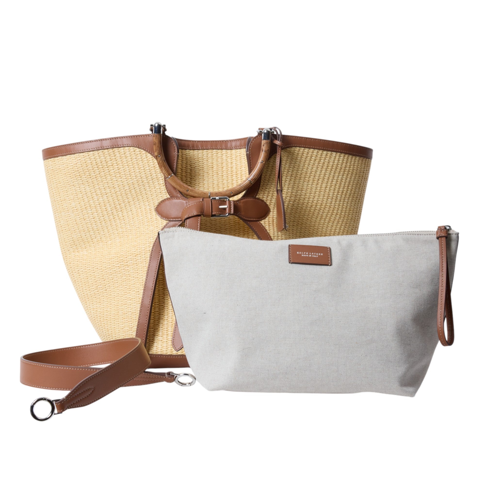 Ralph Lauren The Ralph Braided Large Raffia Tote