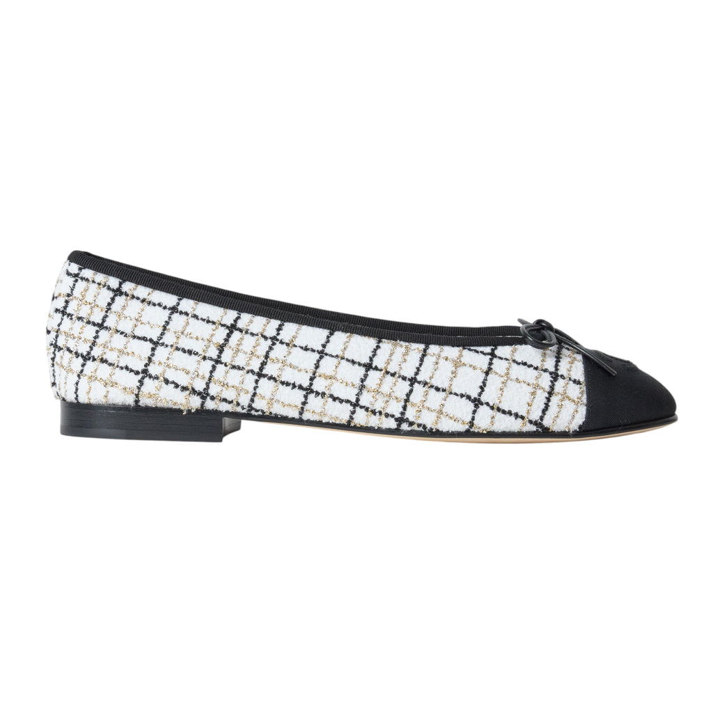 Chanel Tweed Flat Size 9