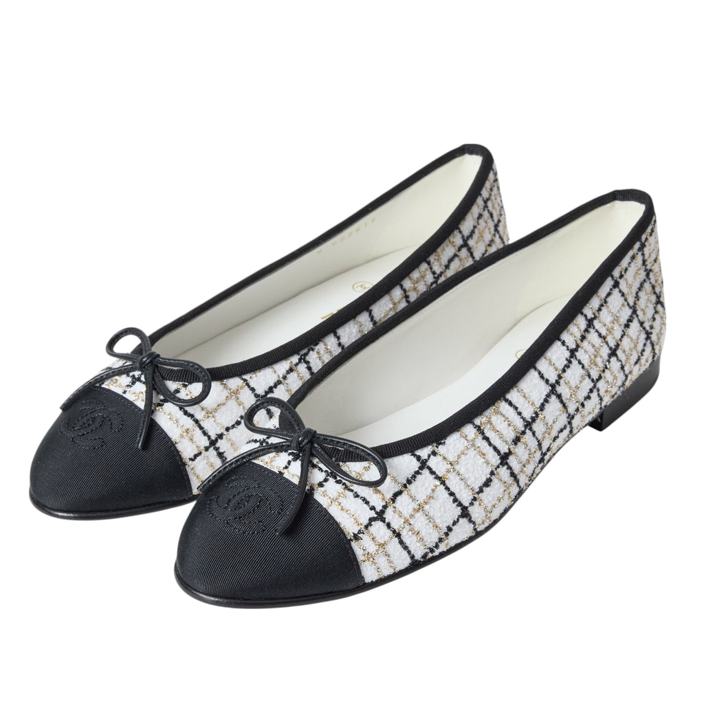 Chanel Tweed Flat Size 9