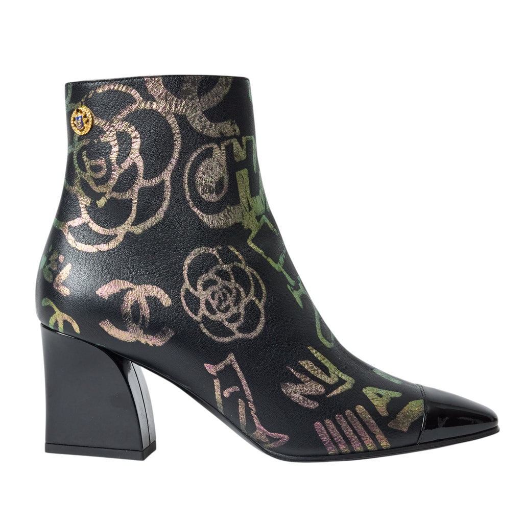 Chanel Graphic Bootie Size 7.5