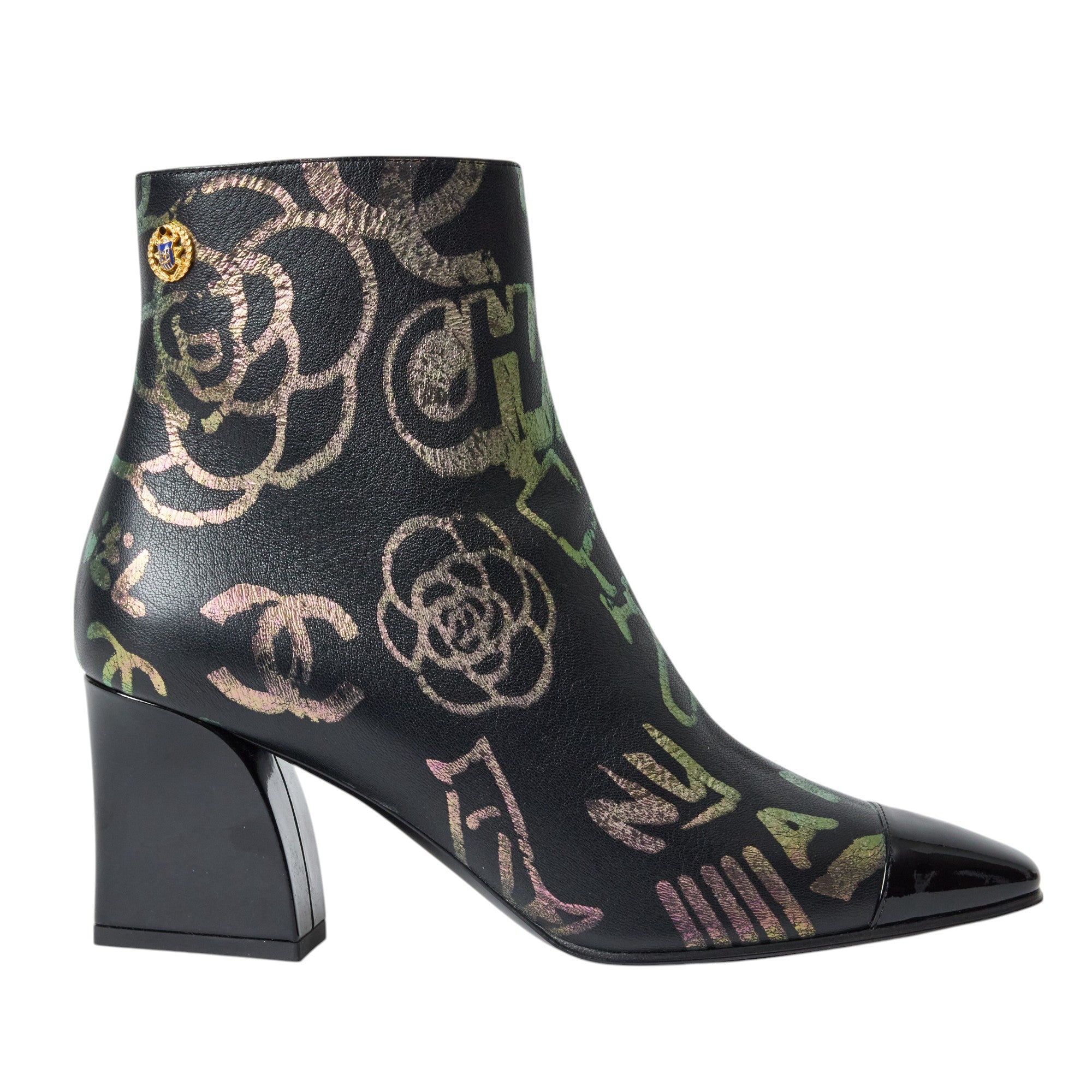 Chanel Graphic Bootie Size 7.5