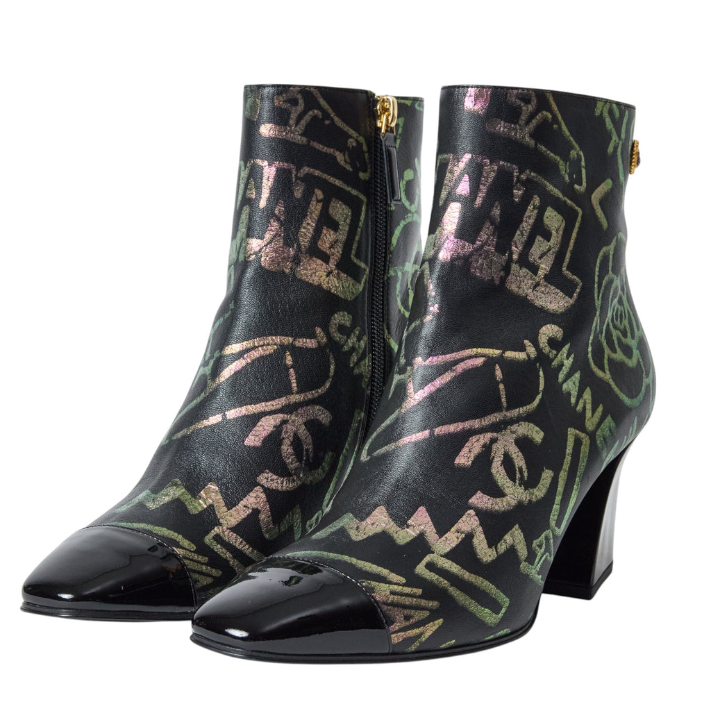 Chanel Graphic Bootie Size 7.5