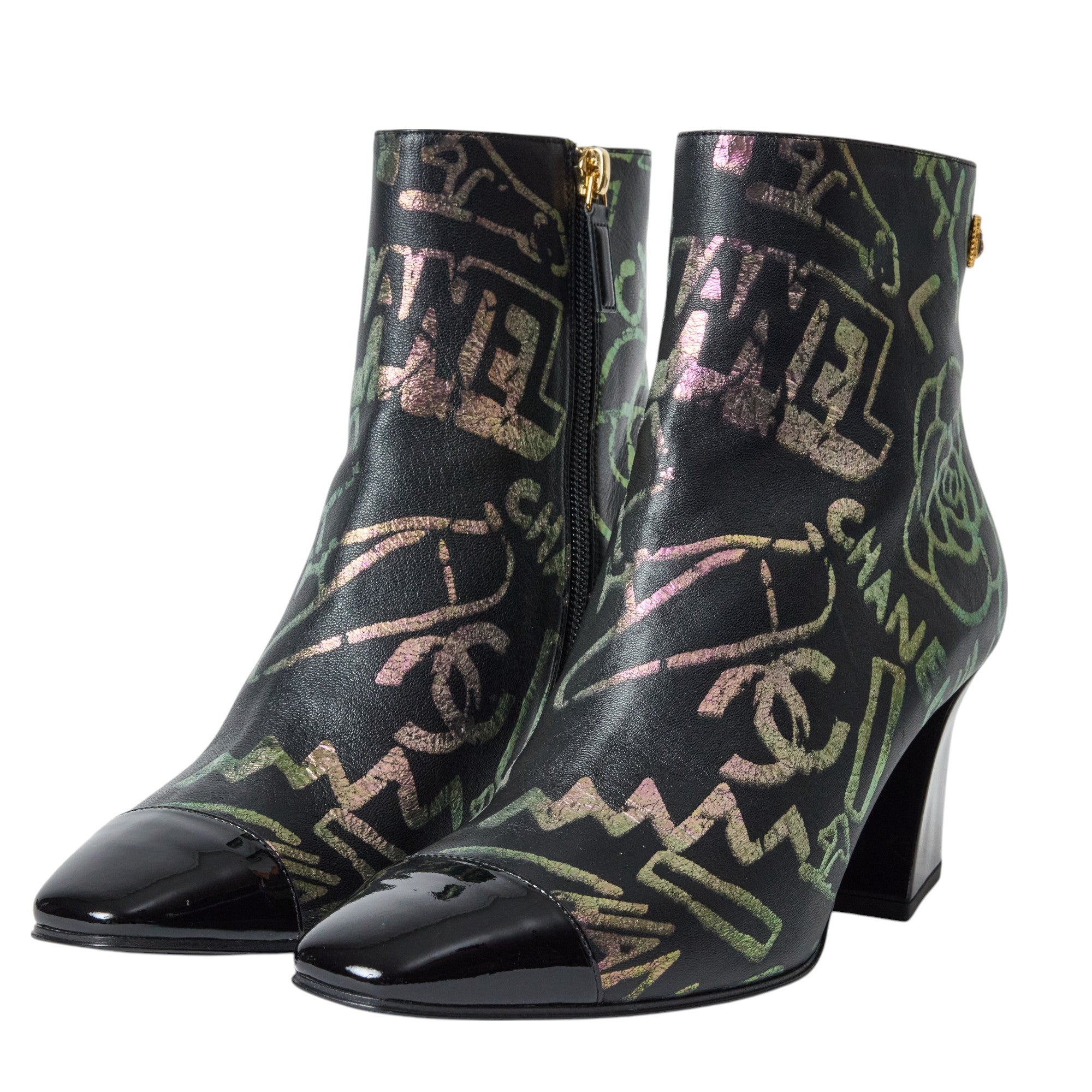 Chanel Graphic Bootie Size 7.5