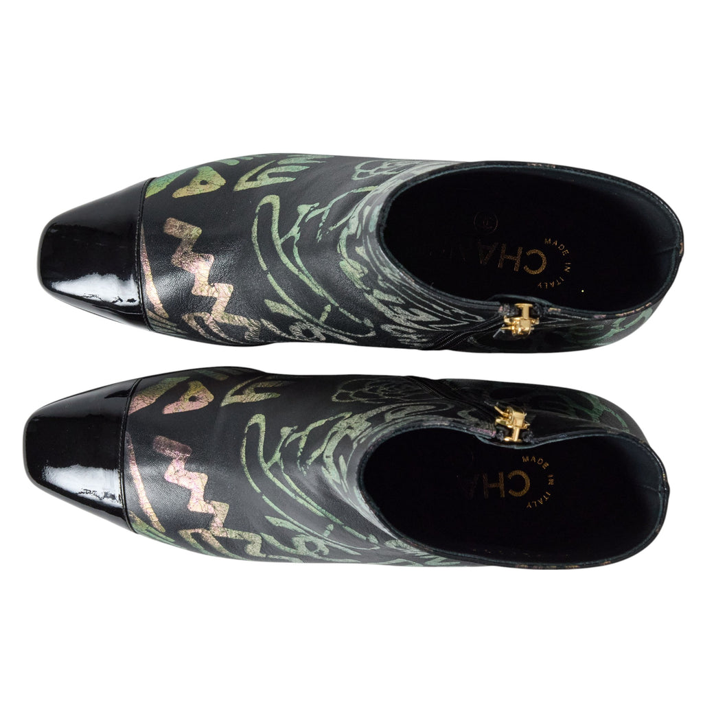 Chanel Graphic Bootie Size 7.5