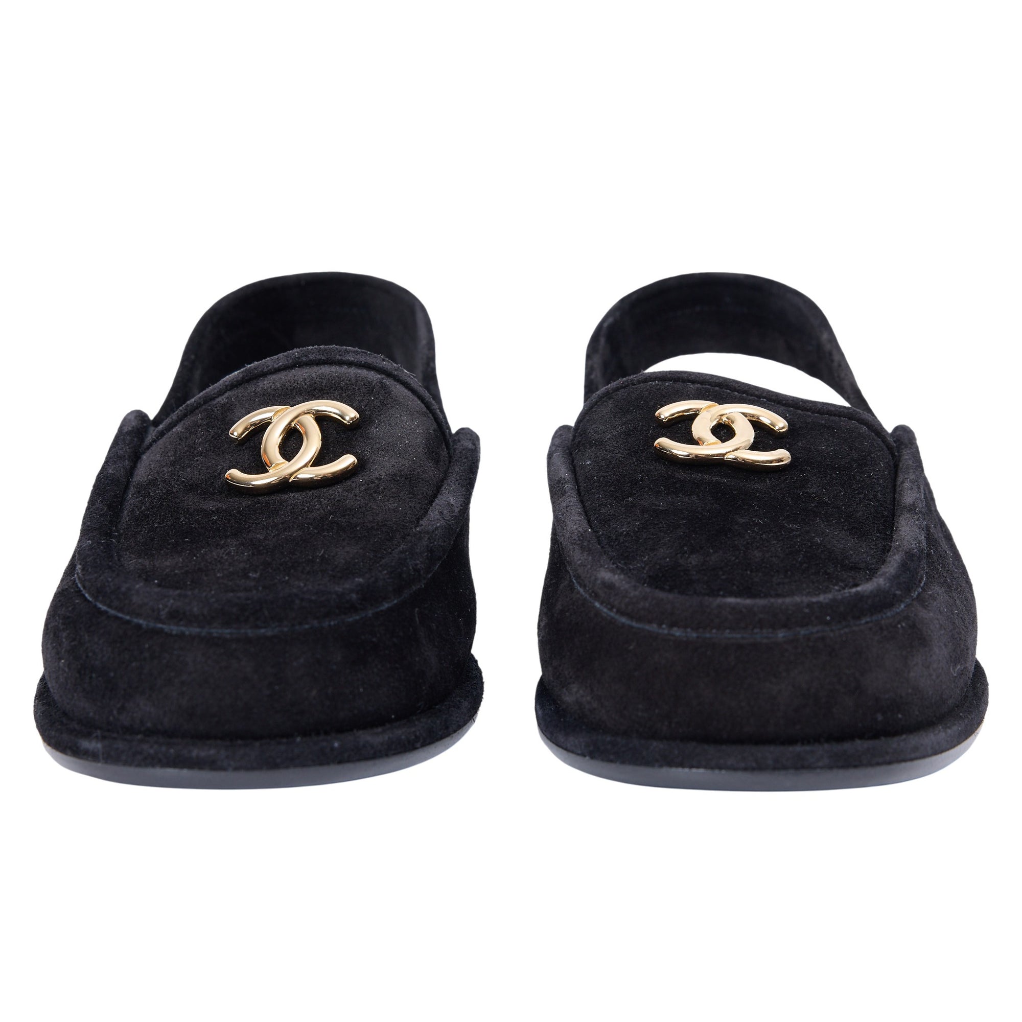 Chanel Shearling Slingback Mule Size 9.5