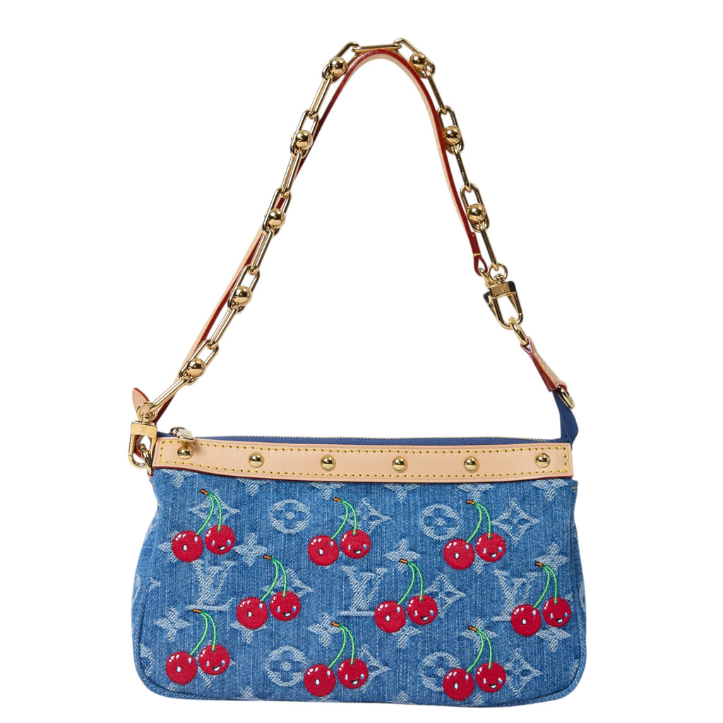 Louis Vuitton Denim Cherry Pochette