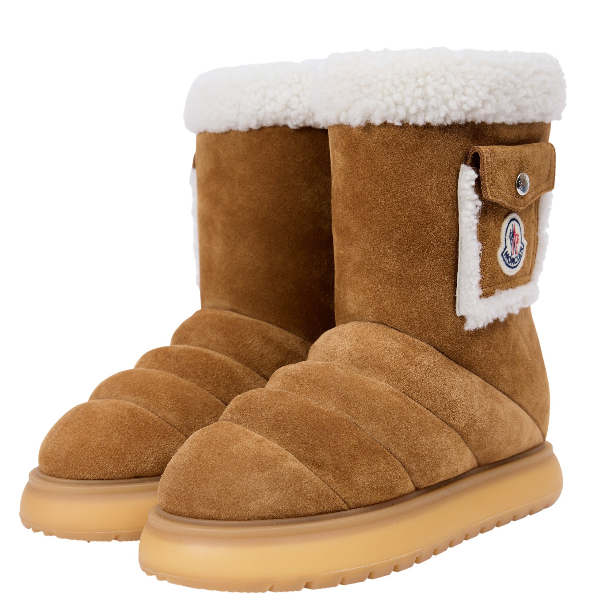 Moncler Shearling Boot Size 7