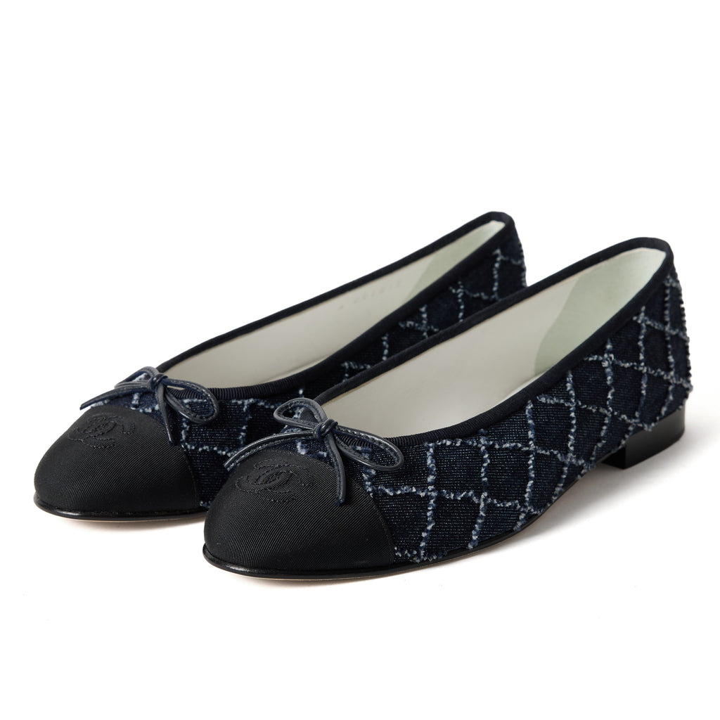 Chanel Denim Flat Size 9