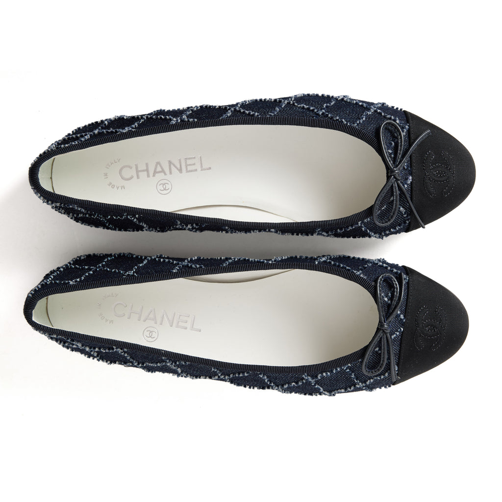 Chanel Denim Flat Size 9