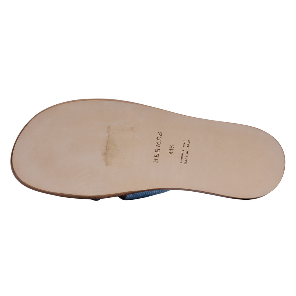 Mens Hermes Denim H Sandal Size 10.5